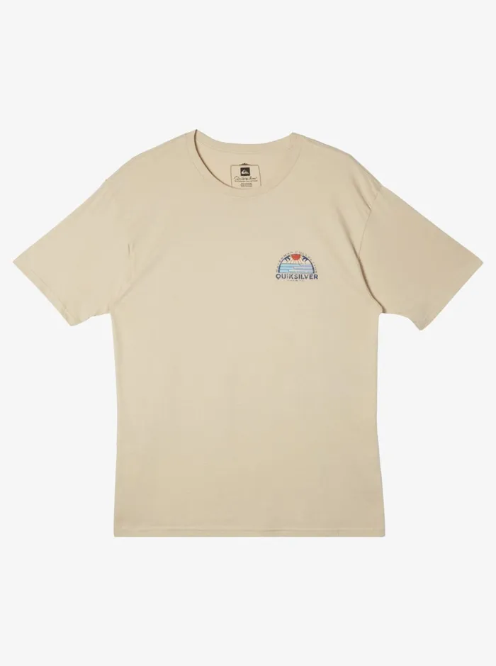 Men Quiksilver Tees Waterman Set View TShirt Brown Rice