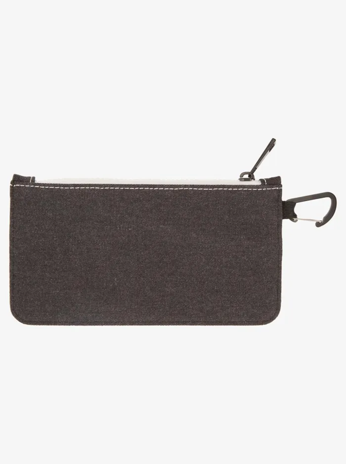 Men Quiksilver Wallets Original Satch ZipUp Pouch Black Men Quiksilver Wallets Original Satch ZipUp Pouch Black