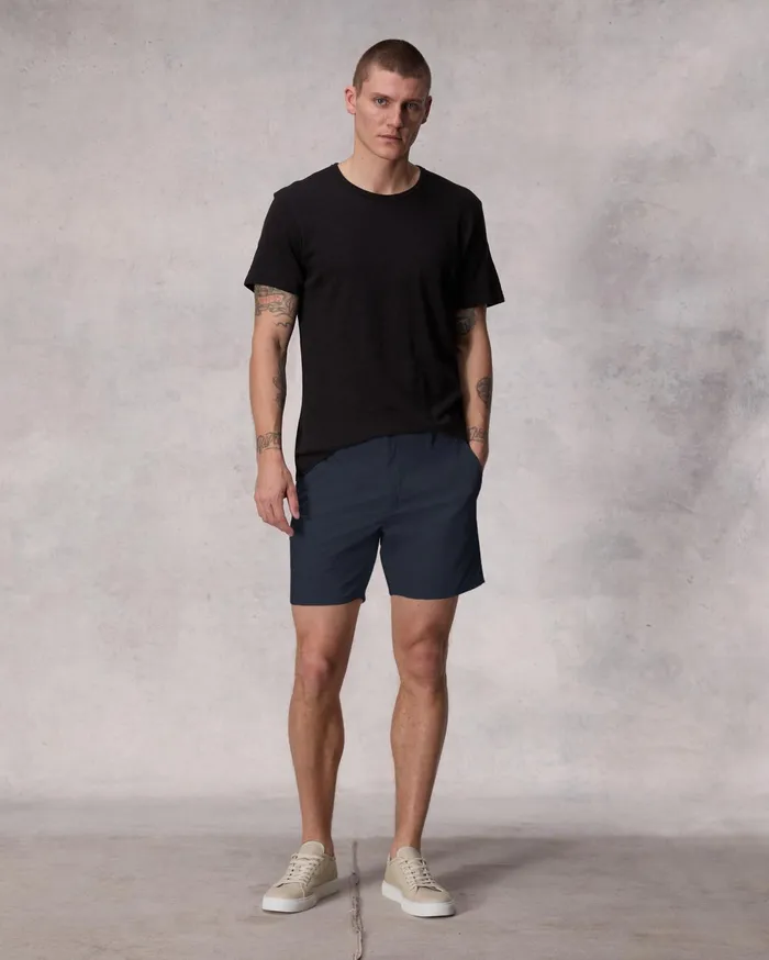 Men Rag and Bone Chinos Standard Cotton Chino Short Dk Sapphire
