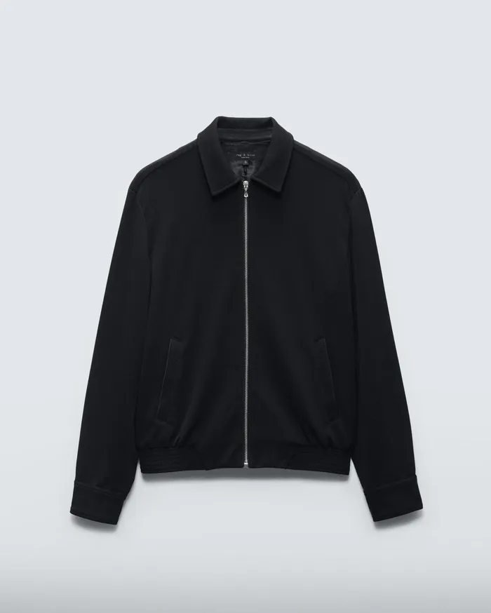 Men Rag and Bone Coats and Jackets Irving Knit Jacket Black Men Rag and Bone Coats and Jackets Irving Knit Jacket Black