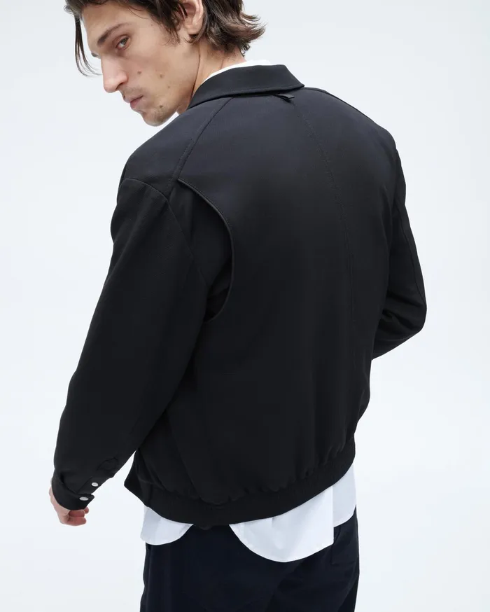 Men Rag and Bone Coats and Jackets Irving Knit Jacket Black Men Rag and Bone Coats and Jackets Irving Knit Jacket Black