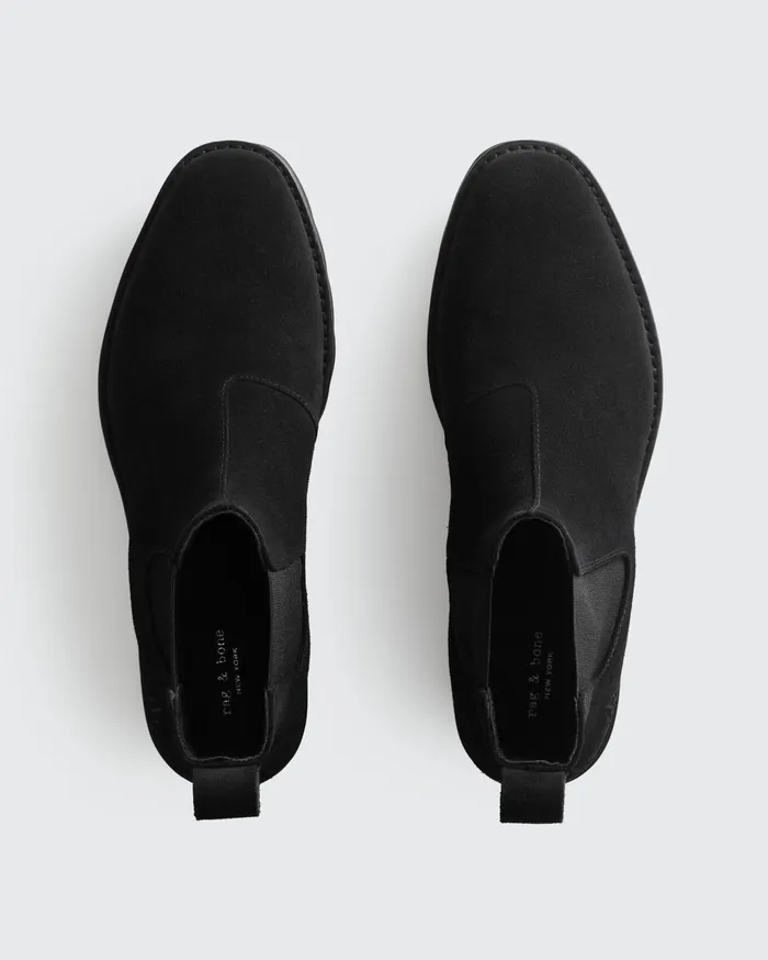 Men Rag and Bone Footwear Bedford Chelsea Boot Black Suede Men Rag and Bone Footwear Bedford Chelsea Boot Black Suede