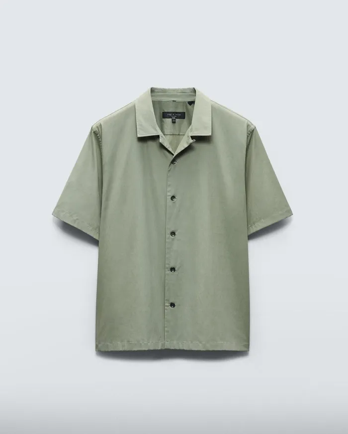 Men Rag and Bone Shirts Avery Viscose Shirt Lichen Men Rag and Bone Shirts Avery Viscose Shirt Lichen