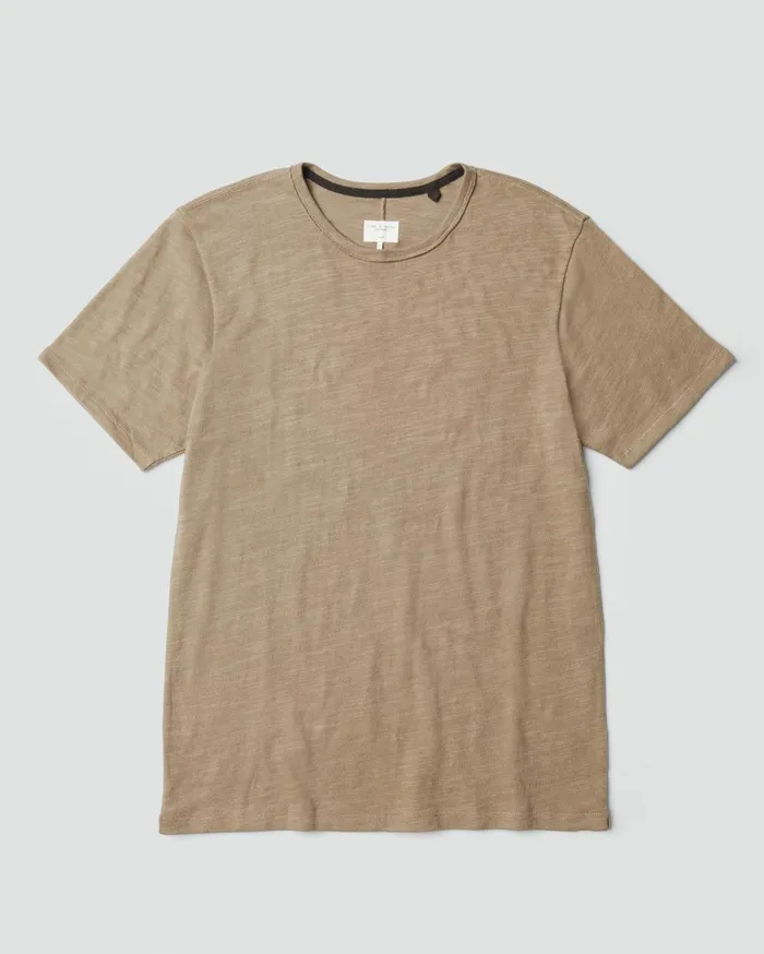 Men Rag and Bone TShirts Classic Flame Tee Taupe Men Rag and Bone TShirts Classic Flame Tee Taupe