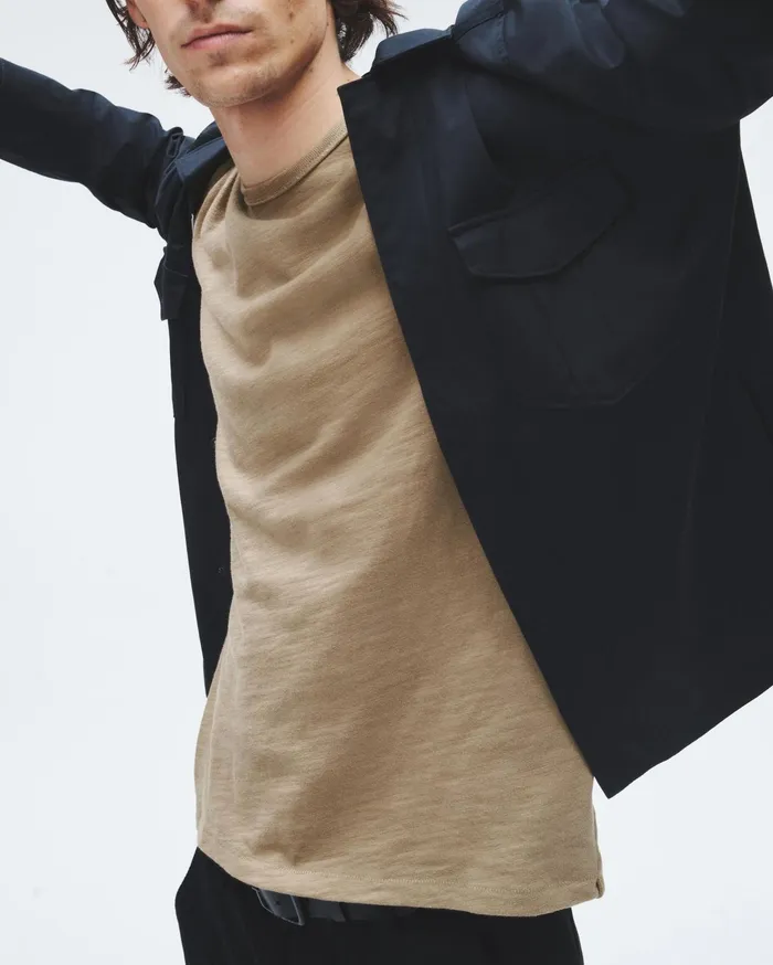 Men Rag and Bone TShirts Classic Flame Tee Taupe Men Rag and Bone TShirts Classic Flame Tee Taupe