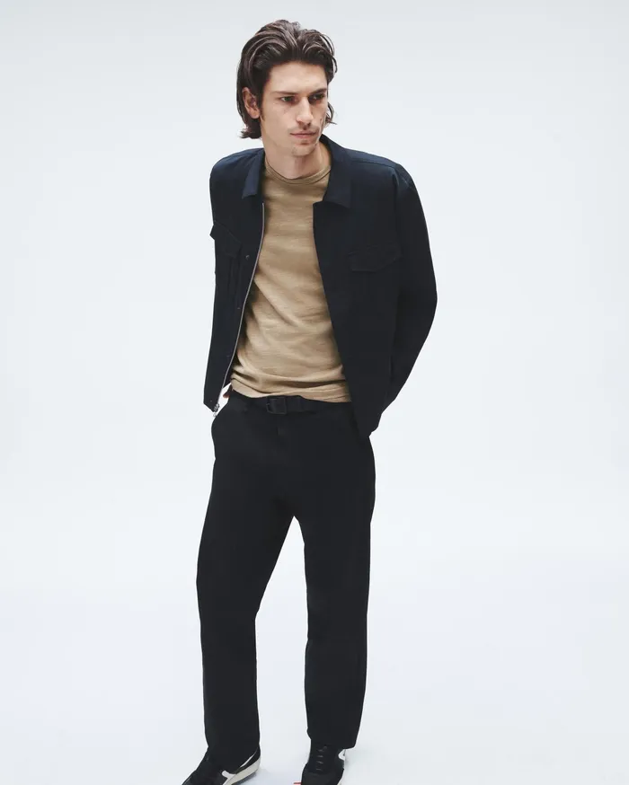 Men Rag and Bone TShirts Classic Flame Tee Taupe Men Rag and Bone TShirts Classic Flame Tee Taupe