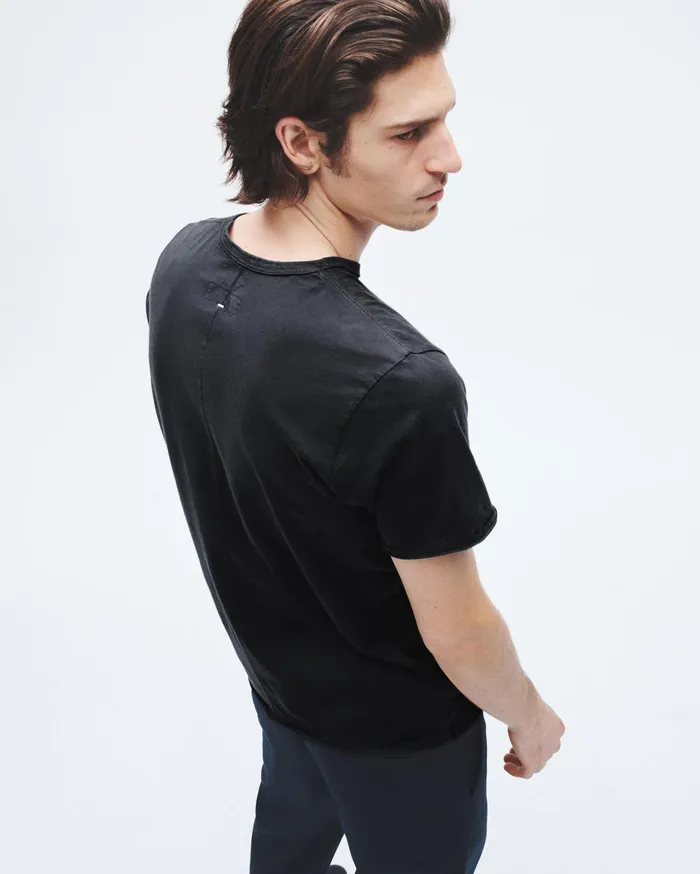 Men Rag and Bone TShirts Miles Principal Jersey Tee Dark Grey Men Rag and Bone TShirts Miles Principal Jersey Tee Dark Grey