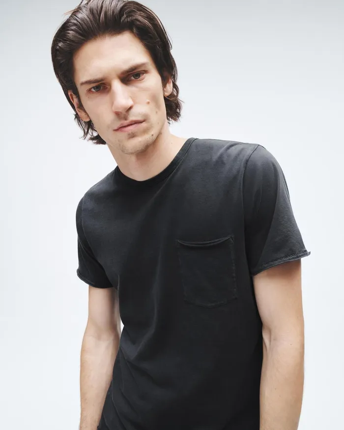 Men Rag and Bone TShirts Miles Principal Jersey Tee Dark Grey Men Rag and Bone TShirts Miles Principal Jersey Tee Dark Grey