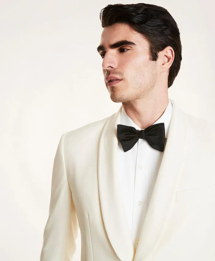 Men Regent Fit Wool Tuxedo Jacket White Brooks Brothers Tuxedo Shop