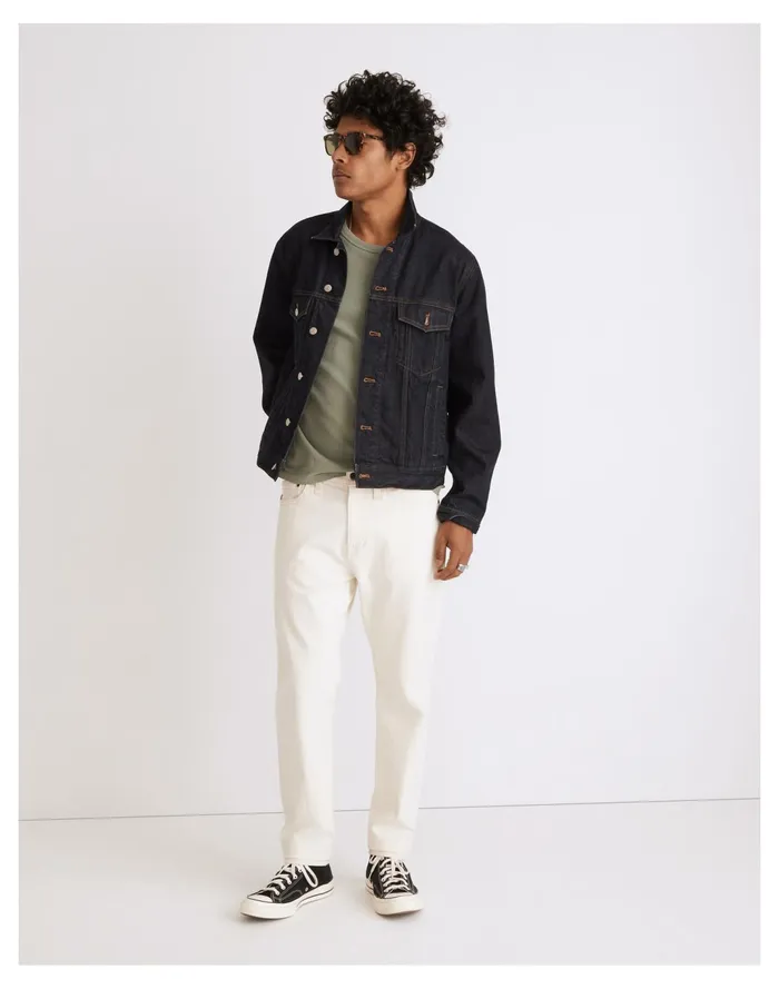 Men Relaxed Taper Jeans In Vintage Canvas Wash Vintage Canvas Madewell Jeans