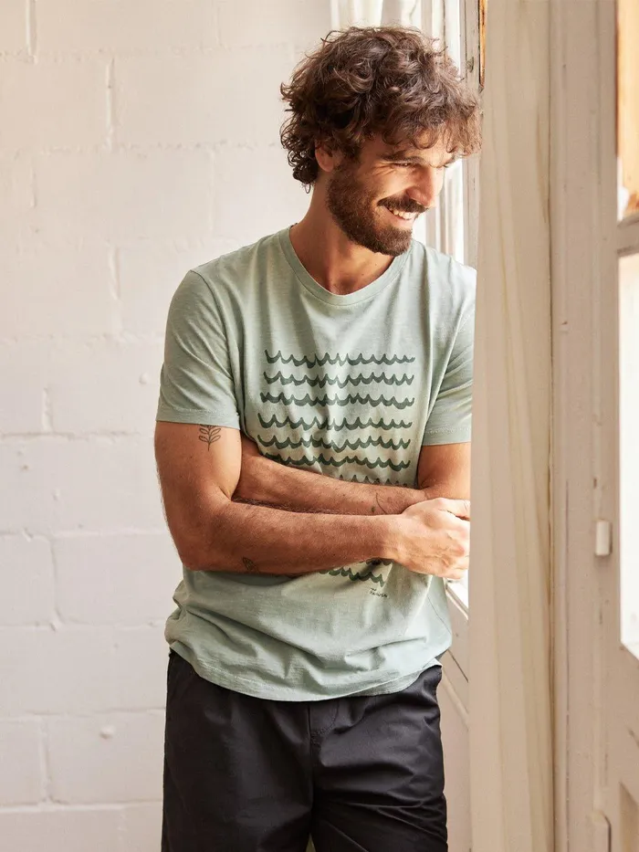 Men Salm 8211 Lily Pad Green TWOTHIRDS TShirts