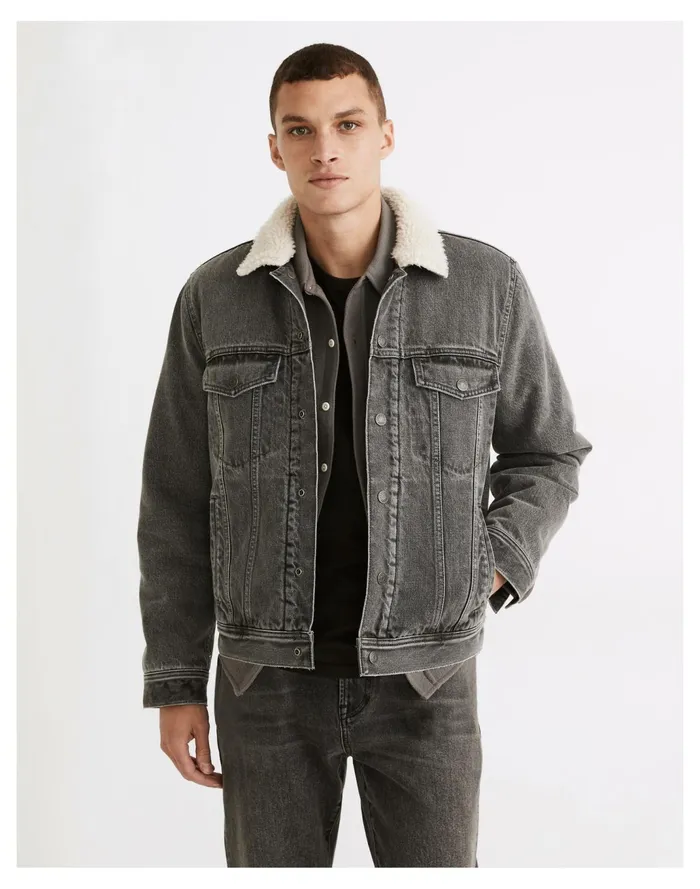 Men Sherpa Classic Jean Jacket In Moore Wash Moore Wash Madewell Jackets Men Sherpa Classic Jean Jacket In Moore Wash Moore Wash Madewell Jackets