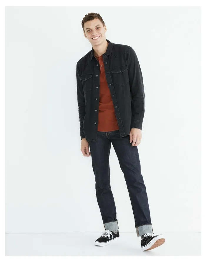 Men Slim Jeans In Raw Indigo Raw Indigo Madewell Jeans