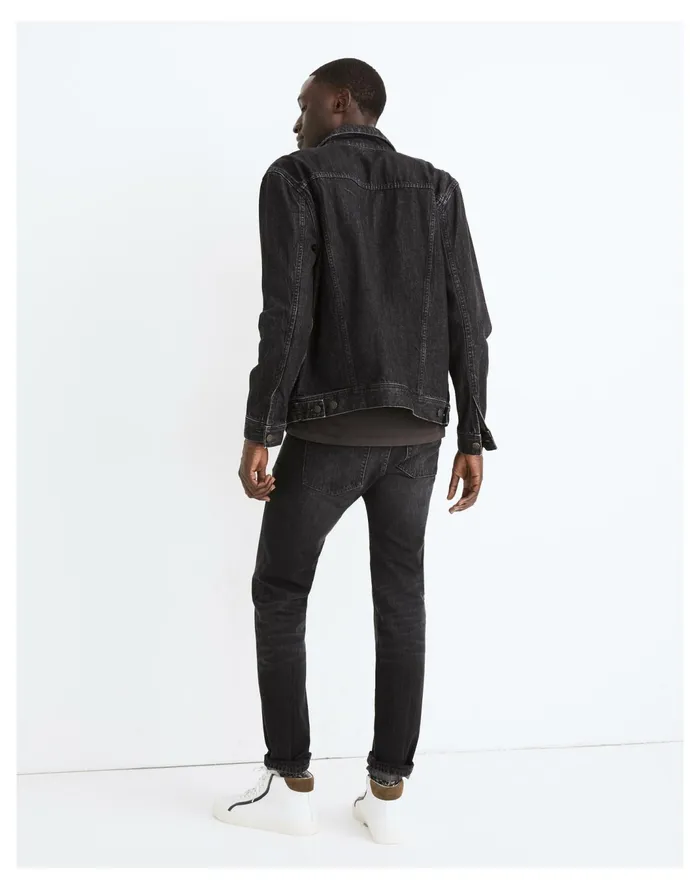 Men Slim Jeans In Washed Black Washed Black Madewell Jeans Men Slim Jeans In Washed Black Washed Black Madewell Jeans