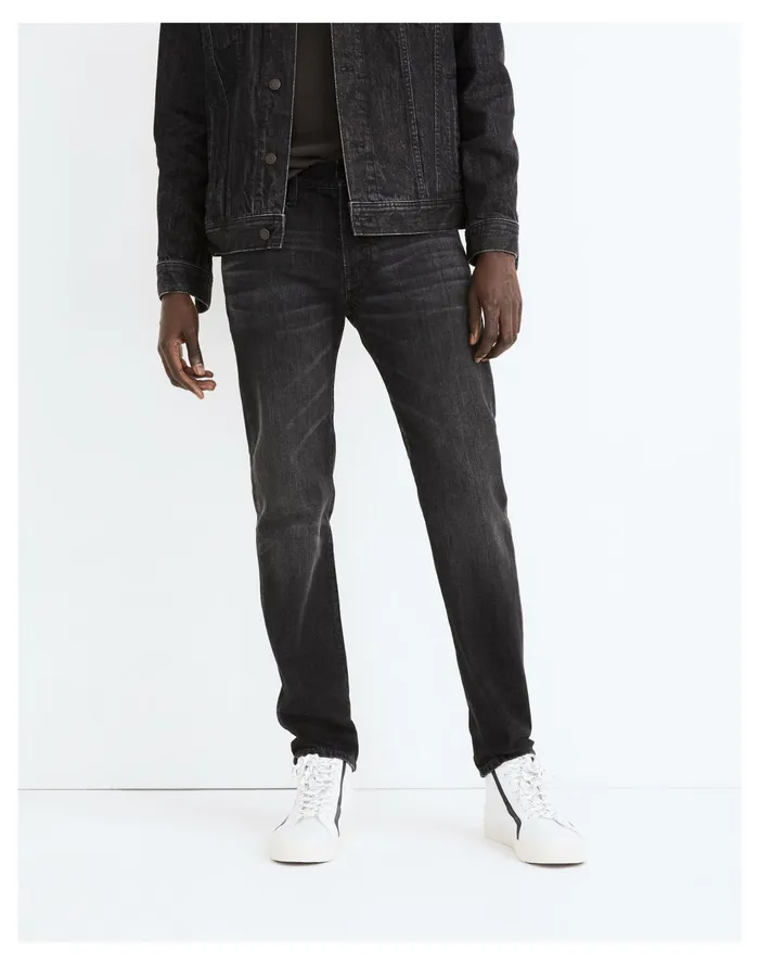 Men Slim Jeans In Washed Black Washed Black Madewell Jeans Men Slim Jeans In Washed Black Washed Black Madewell Jeans