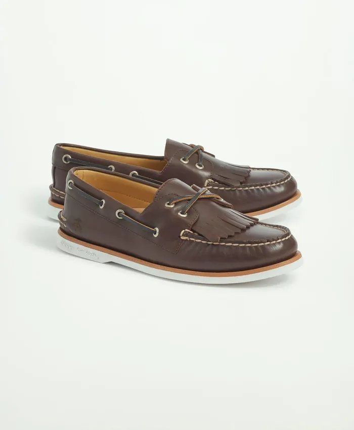 Men Sperry X Brooks Brothers AO 2Eye Kiltie Brown Brooks Brothers Shoes