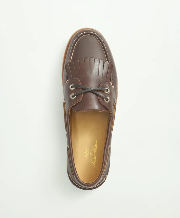 Men Sperry X Brooks Brothers AO 2Eye Kiltie Brown Brooks Brothers Shoes