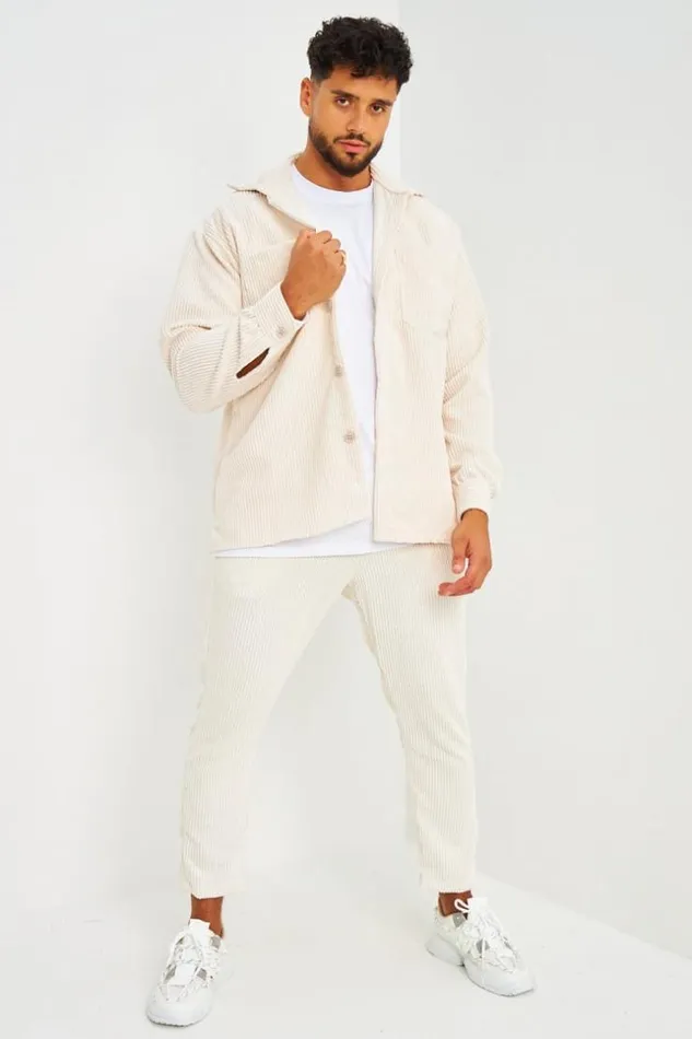 Men Surchemise En Velours Ctel Beige Poches Poitrine Beige Brentiny Paris Shirts Men Surchemise En Velours Ctel Beige Poches Poitrine Beige Brentiny Paris Shirts