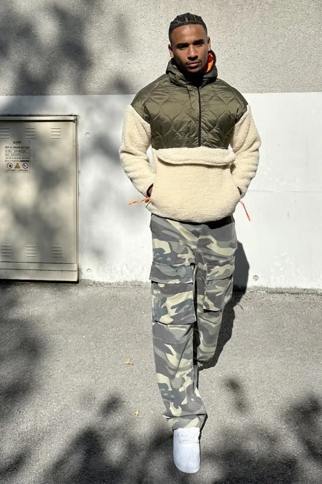 Men Sweat BiMatire En Peau De Moutons KakiBeige Beige Brentiny Paris Sweatshirts and Pullovers Men Sweat BiMatire En Peau De Moutons KakiBeige Beige Brentiny Paris Sweatshirts and Pullovers