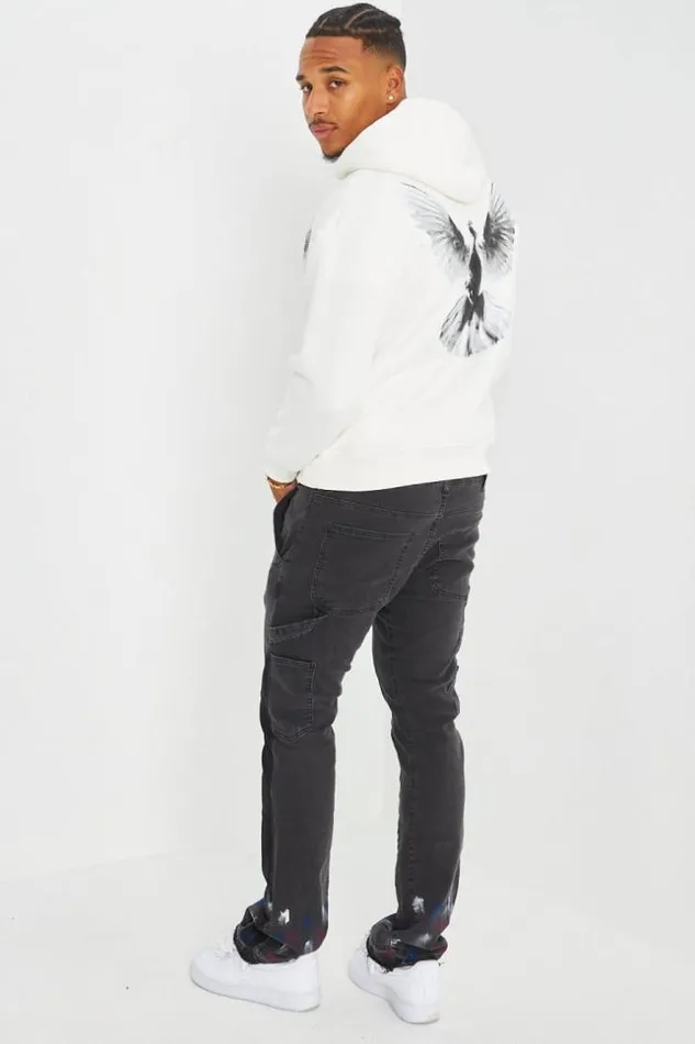 Men Sweat Capuche Blanc 034Colombe 034 White Brentiny Paris Sweatshirts and Pullovers Men Sweat Capuche Blanc 034Colombe 034 White Brentiny Paris Sweatshirts and Pullovers