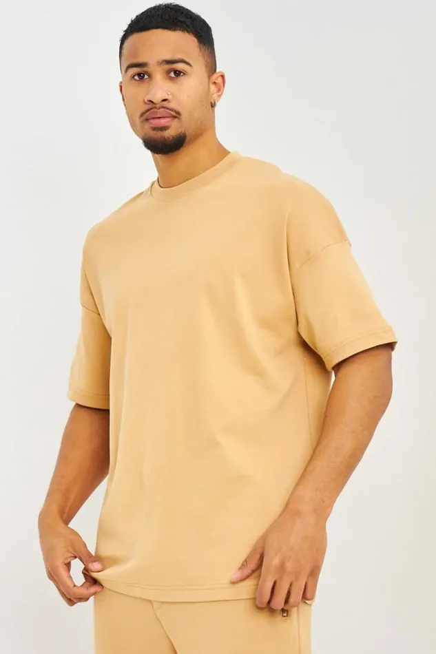 Men TShirt Oversize Camel Camel Brentiny Paris TShirts