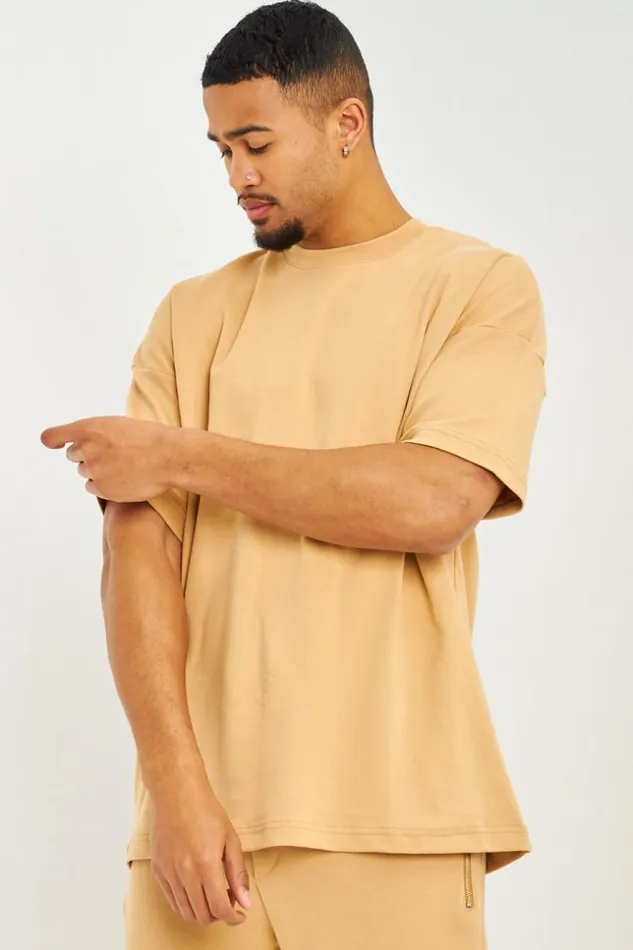 Men TShirt Oversize Camel Camel Brentiny Paris TShirts