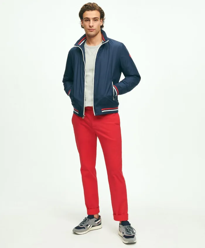 Men ThreeSeason Windbreaker Navy Brooks Brothers Coats and Jackets