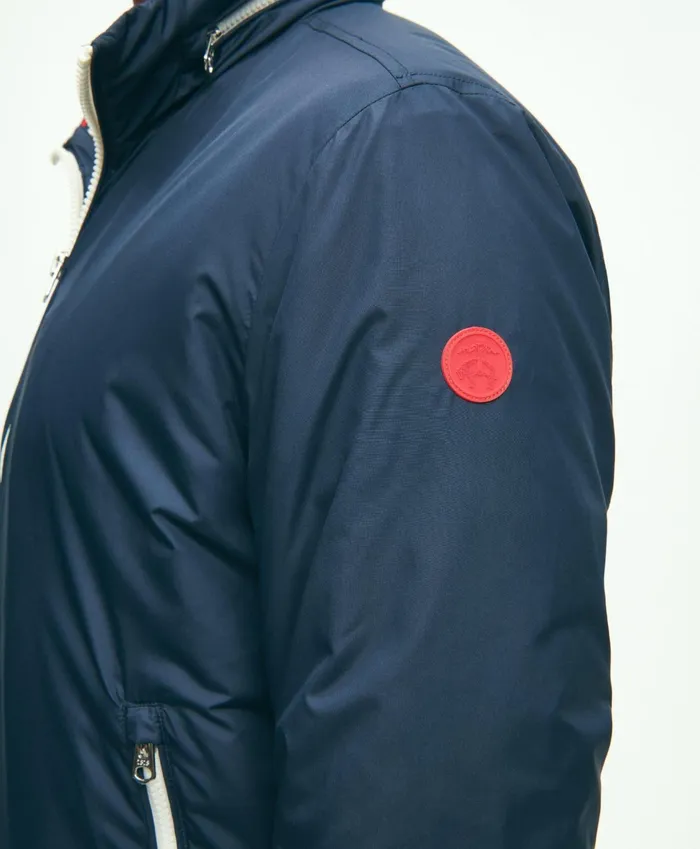 Men ThreeSeason Windbreaker Navy Brooks Brothers Coats and Jackets