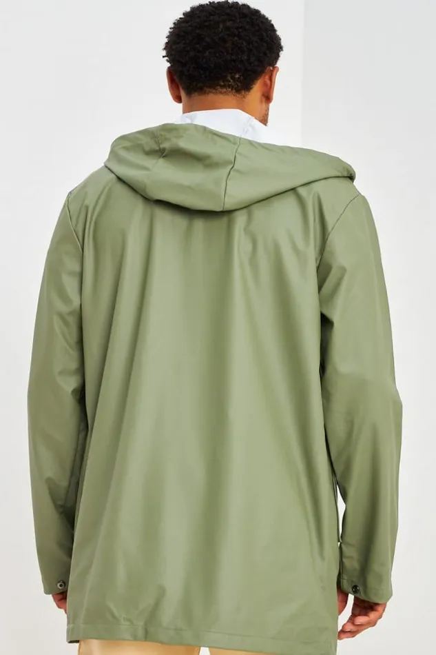Men Veste MiLongue Kaki Capuche En Simili Cuir Mat Khaki Brentiny Paris Parkas And Down Jackets Men Veste MiLongue Kaki Capuche En Simili Cuir Mat Khaki Brentiny Paris Parkas And Down Jackets
