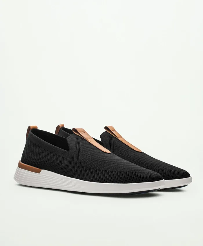 Men Wolf and Shepherd Swiftknit Loafer Blackwhite Brooks Brothers Shoes
