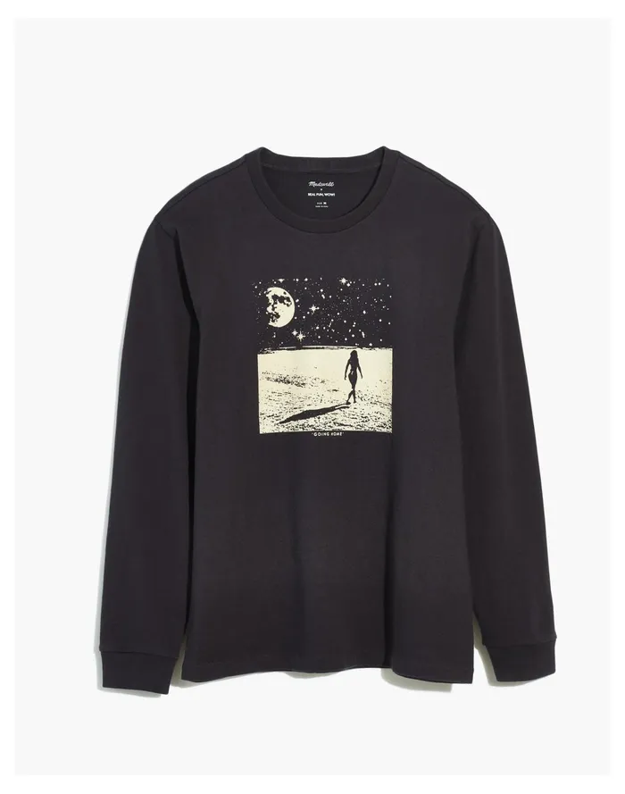 Men X Real Fun Wow Going Home Crewneck Tee Black Coal Madewell Tees Men X Real Fun Wow Going Home Crewneck Tee Black Coal Madewell Tees
