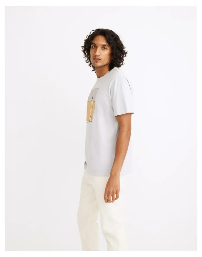 Men X Real Fun Wow Home Sick Crewneck Tee Cool Fog Madewell Tees Men X Real Fun Wow Home Sick Crewneck Tee Cool Fog Madewell Tees
