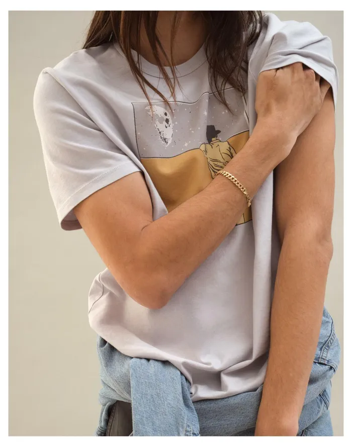 Men X Real Fun Wow Home Sick Crewneck Tee Cool Fog Madewell Tees Men X Real Fun Wow Home Sick Crewneck Tee Cool Fog Madewell Tees