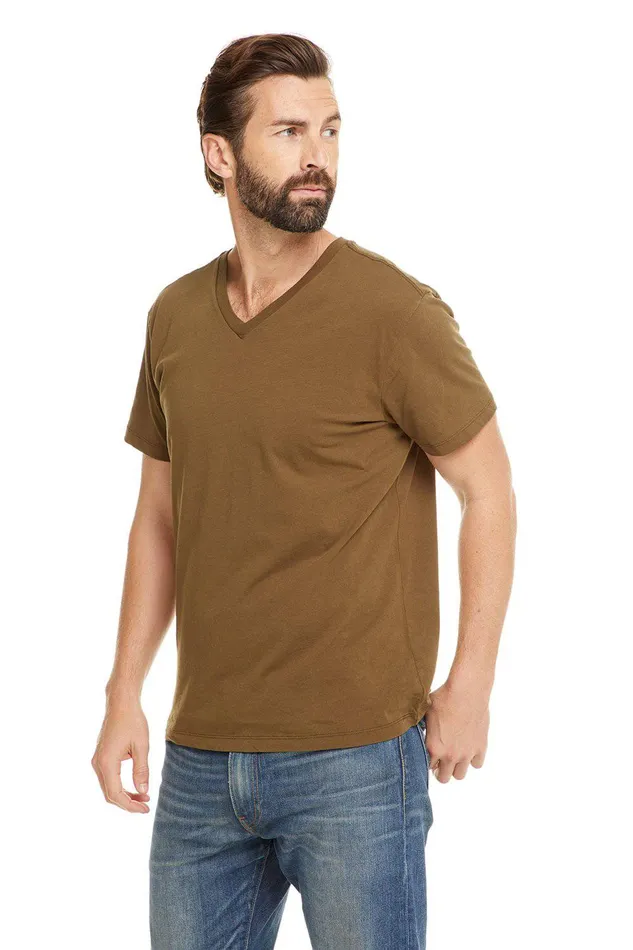 Mens Chaser Brand COTTON SS V NECK Tops