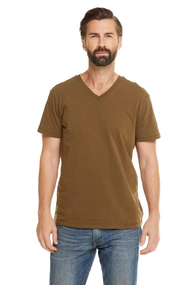 Mens Chaser Brand COTTON SS V NECK Tops