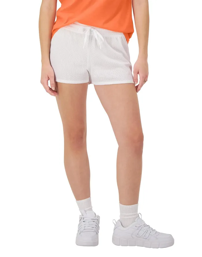 Mesh Shorts C Logo 25034 White Women Champion Shorts