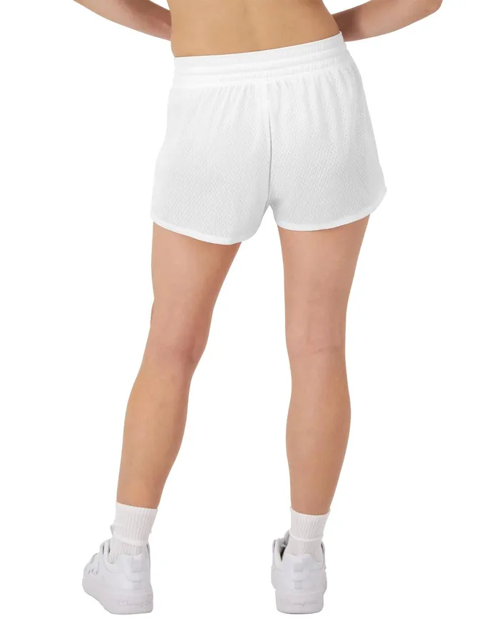 Mesh Shorts C Logo 25034 White Women Champion Shorts