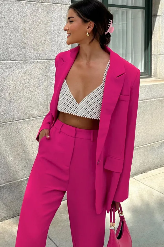 Michelle Blazer 8211 Oversized Plunge Neck Button Up Blazer In Pink Women Showpo Blazers Michelle Blazer 8211 Oversized Plunge Neck Button Up Blazer In Pink Women Showpo Blazers