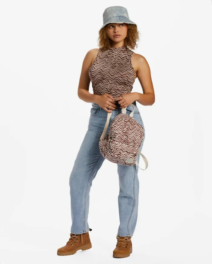 Mini Mama Canvas Backpack Americano Women Billabong Backpacks