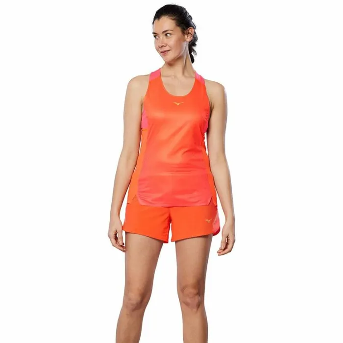 Mizuno Aero Tank Nasturtium Women Tops Mizuno Aero Tank Nasturtium Women Tops