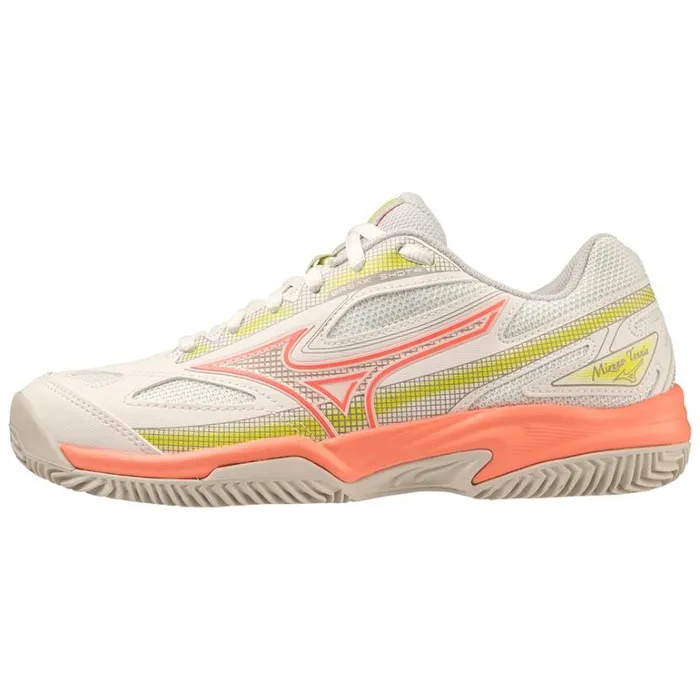 Mizuno BREAK SHOT 4 CC Snwwhtneonflmggray Women Tennis