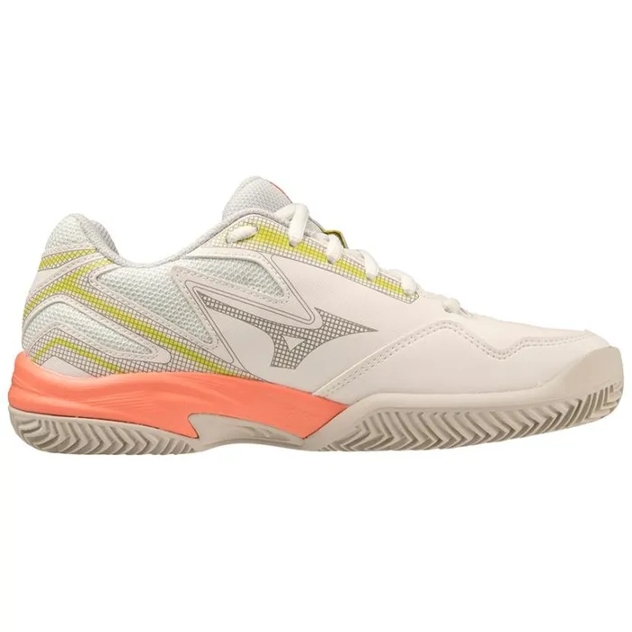 Mizuno BREAK SHOT 4 CC Snwwhtneonflmggray Women Tennis Mizuno BREAK SHOT 4 CC Snwwhtneonflmggray Women Tennis