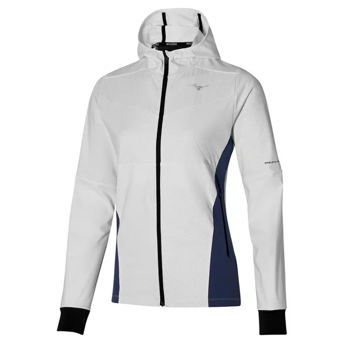 Mizuno Breath Thermo Jacket Snow Whitenightshadow B Women Tops