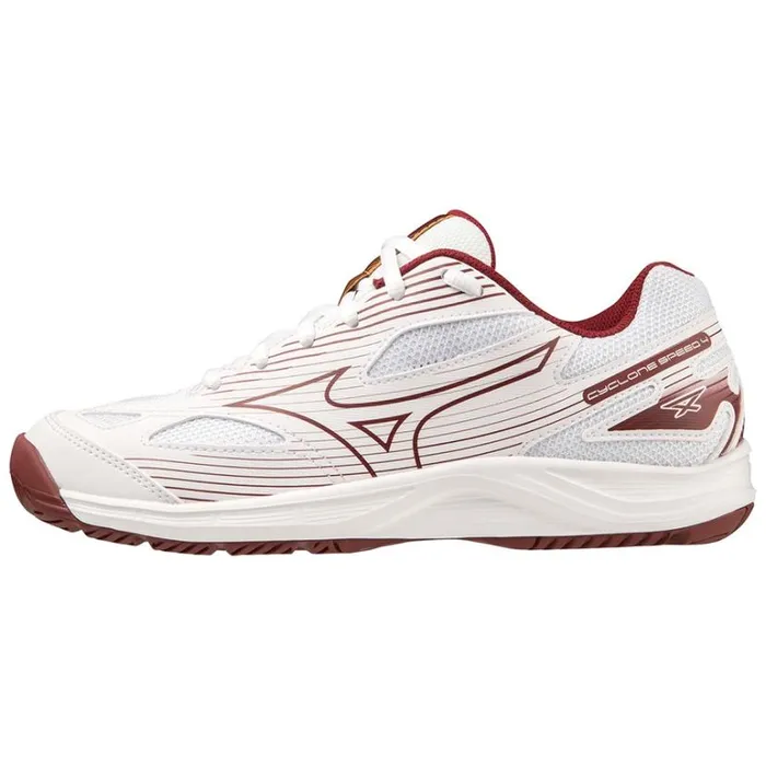 Mizuno CYCLONE SPEED 4 Whtecabermetmp Gold Women Volleyball