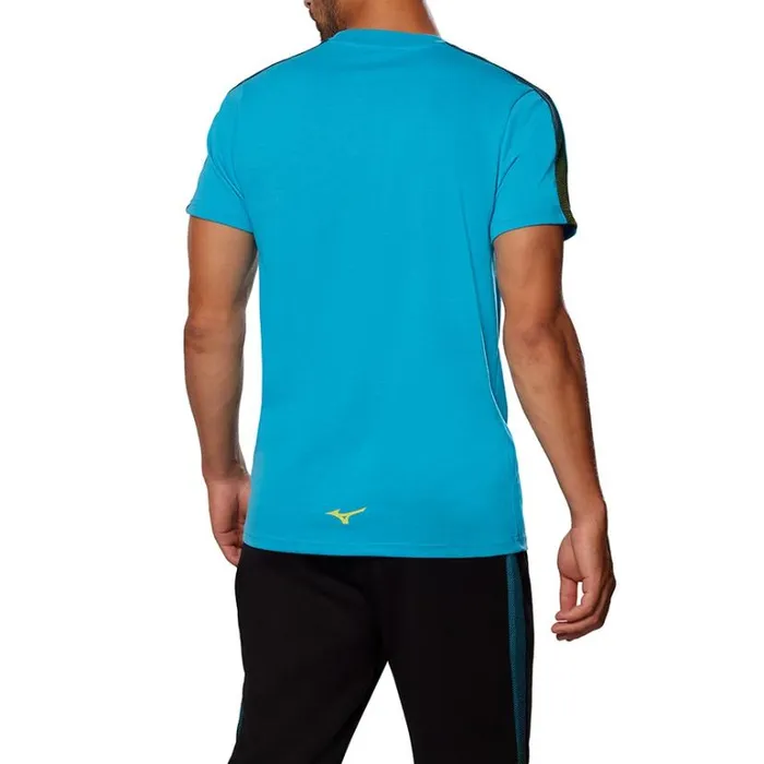 Mizuno Release Tape Tee Hawaiian Ocean Men Athleticwear Mizuno Release Tape Tee Hawaiian Ocean Men Athleticwear