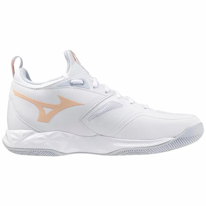 Mizuno WAVE DIMENSION Whitepeachparfaithalogenblue Women Volleyball