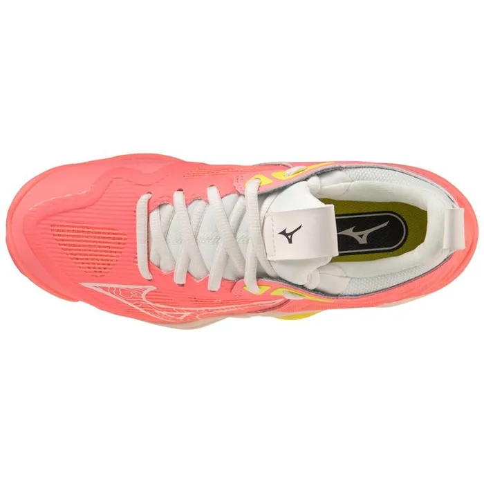 Mizuno WAVE MOMENTUM 3 Ccoralblackbolt2neon Women Volleyball Mizuno WAVE MOMENTUM 3 Ccoralblackbolt2neon Women Volleyball