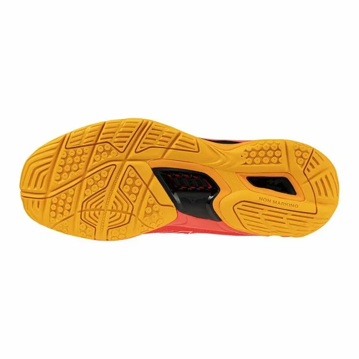 Mizuno WAVE PHANTOM 3 Radiant Redwhitecarrot Curl Women Handball Mizuno WAVE PHANTOM 3 Radiant Redwhitecarrot Curl Women Handball