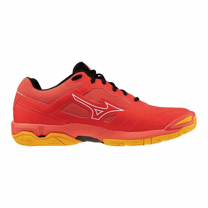 Mizuno WAVE PHANTOM 3 Radiant Redwhitecarrot Curl Women Handball Mizuno WAVE PHANTOM 3 Radiant Redwhitecarrot Curl Women Handball