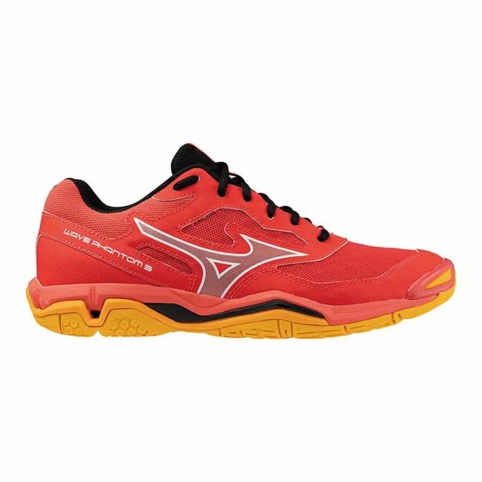 Mizuno WAVE PHANTOM 3 Radiant Redwhitecarrot Curl Women Handball Mizuno WAVE PHANTOM 3 Radiant Redwhitecarrot Curl Women Handball